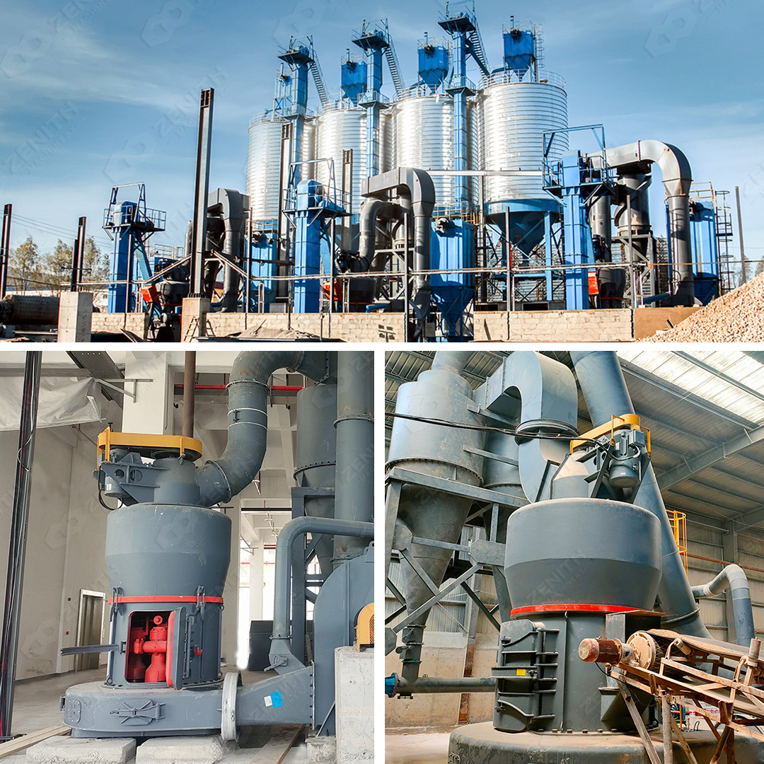 325 mesh quartz glass powder output from Zenith MTW110 mill